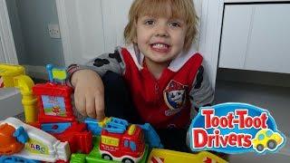 Playing with the Vtech Toot-Toot Drivers Fire Station - Oscars Toybox