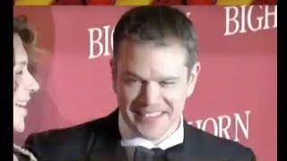 MATT DAMON arrives with RIDLEY SCOTT at film festival