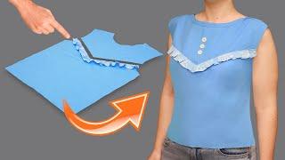 How to sew simply and quickly a beautiful design of the neckline