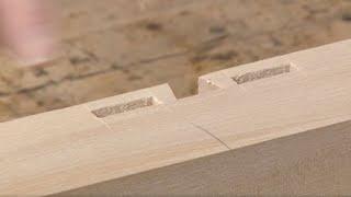 Build a basic workbench with Phil Lowe - part 3 - Sliding Dovetail Partitions