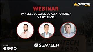 Webinar paneles solares de alta potencia- Suntech