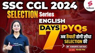SSC CGL 2024 English  SSC CGL 2024 English Previous Year Question Paper Day 1  By Ananya Maam