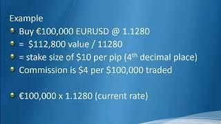Trading Forex - Commission