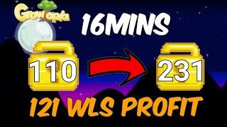 110 WLS TO 231 WLS  Growtopia How To Get Rich 2019