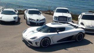 White Supercar Ocean Invasion