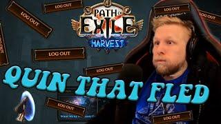 10 Minutes Of Quin69 Using Logout Macro in Path of Exile Harvest  Quin That Fled #1
