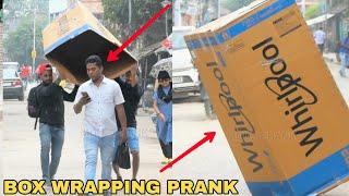 BOX WRAPPING PEOPLE PRANK  PRANK IN INDIA  MOUZ PRANK