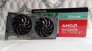 AMD RX 7600 XT 16GB Sapphire Pulse OC - Unboxing & Furmark Stress Test 2024