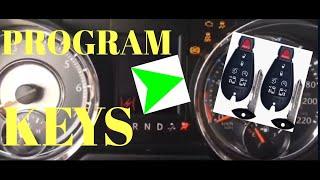 HOW TO PROGRAM NEW FOB KEY REMOTE FOR 2011 2012 Chrysler Town & Country - Keyless Entry- EASY