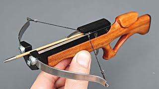 The most powerful mini crossbow  Homemade