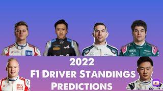 2022 F1 Driver Standings predictions PT.1