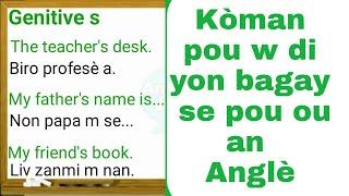 Kou anglais ak vokabilè anglais - kou Anglè - vokabilè Anglè - Ann pale Anglè