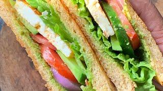 Garden Fresh Toasted paneer sandwich- High protein high fibre recipe. Details in description.