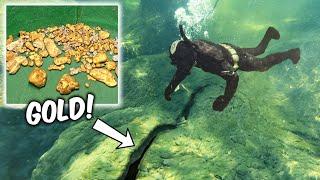 Diver Discovers Gold In Underwater Crack