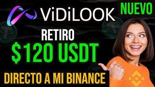 YA NO FUNCIONAViDiLOOK RETIRO $120 USDT PRUEBA DE PAGO ViDiLOOk Live Payment proof  Withdraw