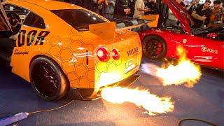 BEST OF Flames & Bangs 2023  700HP Supra Gintani SVJ 1041HP GT-R Anti Lag Golf GTI Skyline R34