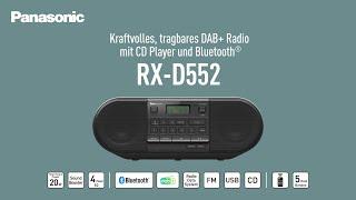 Tragbares CD-Radio RX-D552 mit DAB+ und Bluetooth®  Panasonic Produktvorstellung