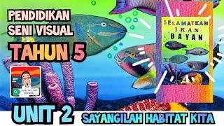 2021 PENDIDIKAN SENI VISUAL TAHUN 5  UNIT 2 SAYANGILAH HABITAT KITA  POSTER MS18-21 KSSR SEMAKAN