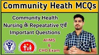 Community Health Nursing Important MCQs  CHO Exam