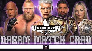 WWE Unforgiven 2024 - Dream Card v2