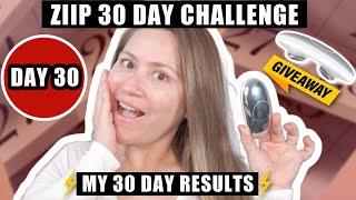 ZIIP 30 DAY CHALLENGE  DAY 30 - THE LIFT BROW LIFT & JOWLS  30 DAY RESULTS #ziiphalo