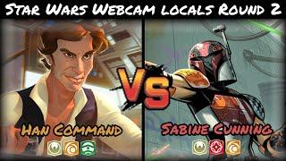 Star Wars Unlimited Webcam Locals Round 2 - Han Command Vs Sabine Cunning SWU