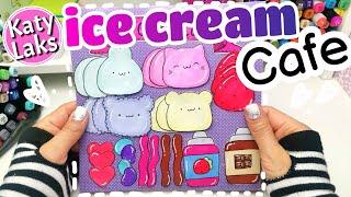 ICE CREAM Shop Paper Crafts Paper Kitchen TUTORIAL@KatyLaks