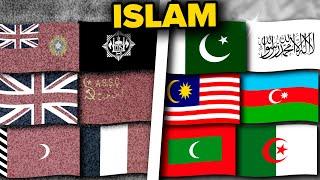 Evolution of ALL Muslim Flags Over Last 100 Years 1924-2024 ️