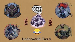 Shadow Fight 2  Underworld - ALL BOSSES Tier 4「iOSAndroid Gameplay」