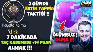 2 GÜNDE 5 KD İLE FATİH OLMA TAKTİĞİ PUBG Mobile Rank kasma taktikleri