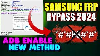  Samsung FRP Bypass 2024  Android 10111213  Samsung ADB Enable Tool 