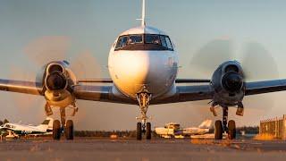 ONLY CV-5800 IN CANADA 67 Year-Old Convair CV-5800 Startup & Takeoff From YYJ
