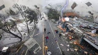 Mass evacuation in Philippines Super typhoon Krathon with 215 kmh destroys cities