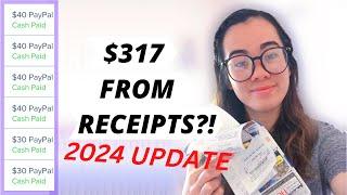 HOW I MADE $317 FROM SCANNING RECEIPTS  Top 3 Receipt Apps to Make Money 2024 UPDATE