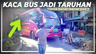 SALAH PERKIRAAN KACA BUS JADI KORBANNYA   sudah pernah terjadi sebelumnya 