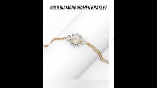 caratline gold diamond women bracelet#shortsvideo #mg786