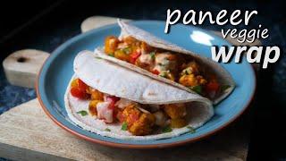 Paneer Veggie Wrap  Paneer Wrap Recipe  Healthy Paneer Wrap  पनीर रोल  Protein Packed Breakfast