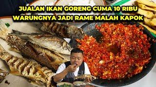 WARUNG IKAN GORENG DPR 3 JAM LANGSUNG LUDES GRATIS NASI SAYUR SEPUASNYA DAN SAMBAL SECOBEK BESAR