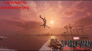Tek It sped up - Cafune  Cinematic Webswinging Miles - Morales Spiderman