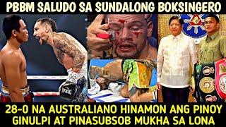 Undefeated Na Australiano Hinamon Ang Pinoy Ginulpi At Pinasubsob Mukha Sa Lona