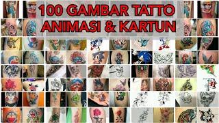 TATTO ANIMASI  100 Gambar tattoo animasi kartun