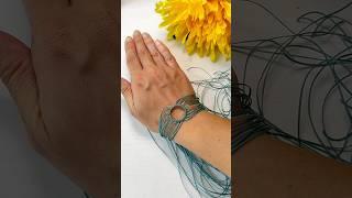 Micro Macrame Bracelet Tutorial Step by Step on @bijoumadame #shorts #macrame