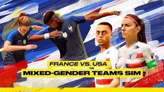 France vs. USA Mixed-Gender Teams Sim on FIFA 20