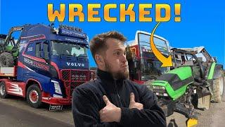 Collecting A Crash Damaged Tractor - Episode 93