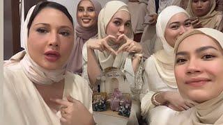 Fathia Latiff Datang Ke Majlis Aqiqah & Kesyukuran  Uqasha SenroseComel Nya Baby Uqaira