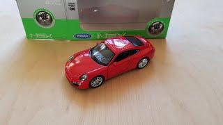 Porsche 911 Carrera S Unboxing from WELLY NEX Diecast model 134