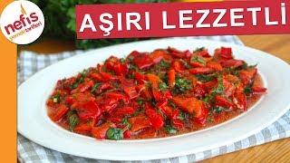 AŞIRI LEZZETLİ Közlenmiş Kırmızı  Biber Salatası