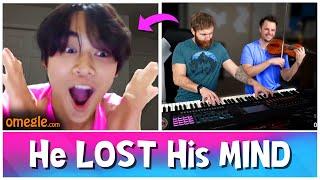 Piano & Violin Duo Play ANIME Music on Omegle