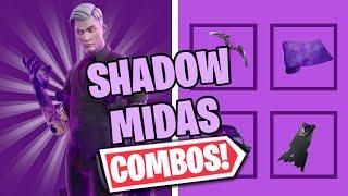 SHADOW MIDAS COMBOS  FORTNITE SKIN REVIEW