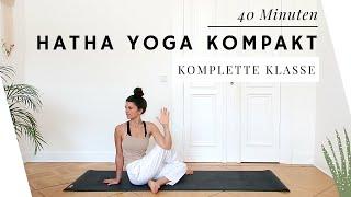 Komplette Hatha Yogastunde in 40 Minuten  Yoga Vidya Grundreihe komprimiert  Sivananda Yoga